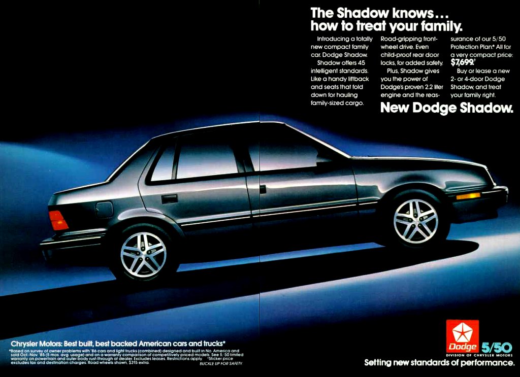 1987 Dodge Auto Advertising